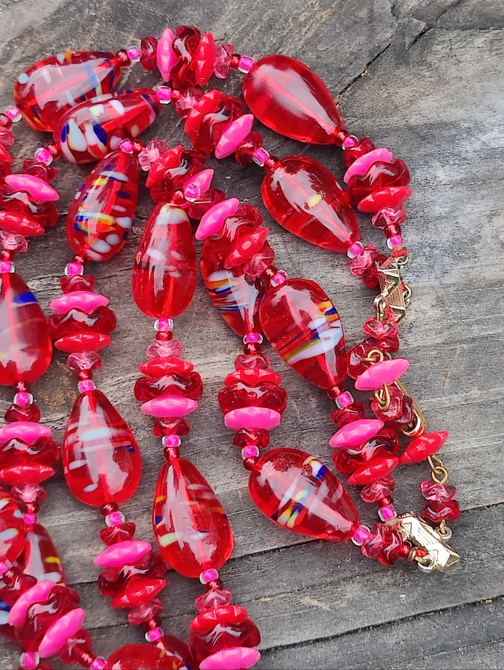 Vintage Murano Glass Necklace - Picture 3 of 9